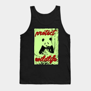 protect wildlife - panda Tank Top